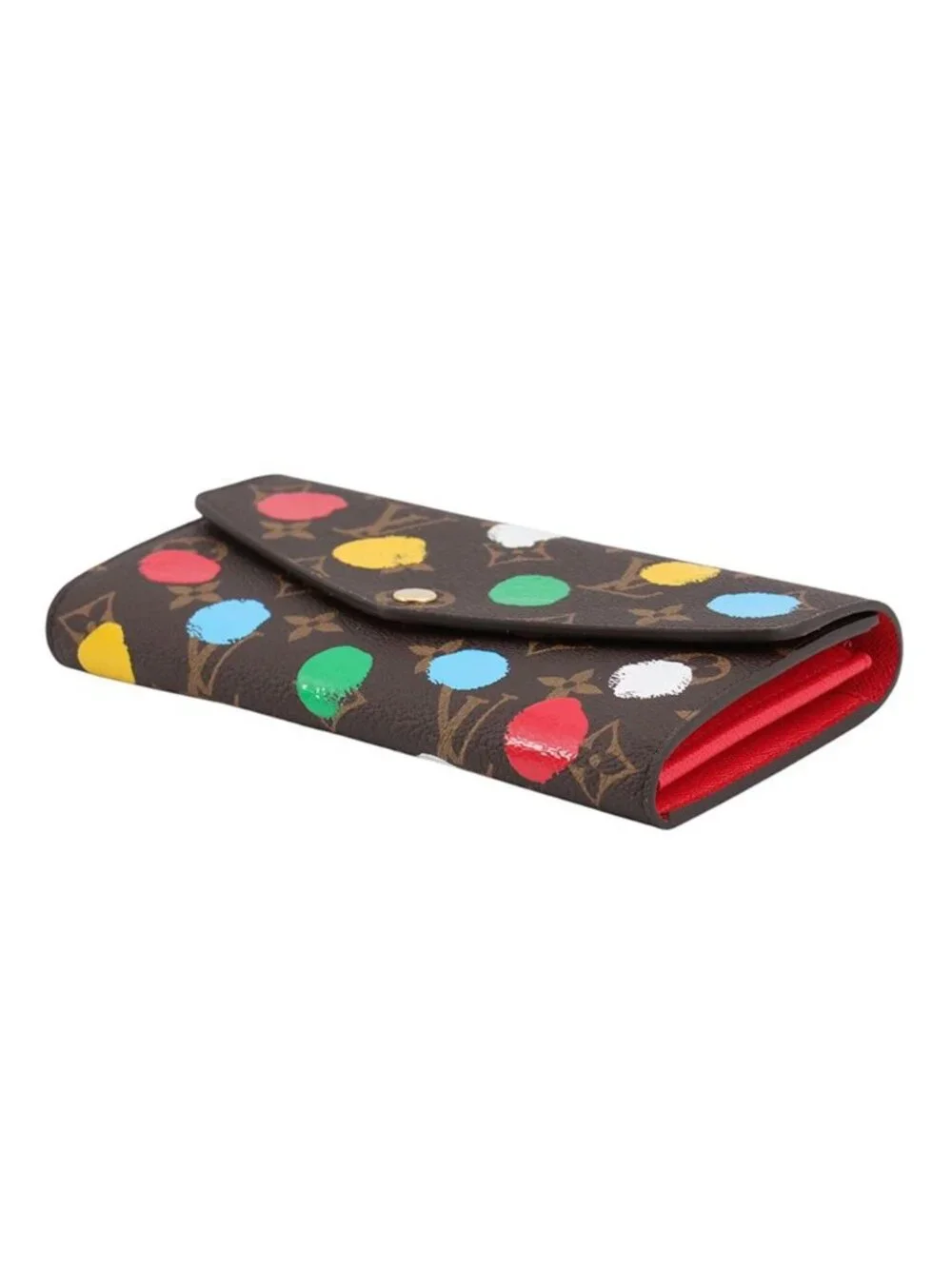 Louis Vuitton Wallet Monogram Painted Dot LV YK Portefeuille Sarah Yayoi Kusama